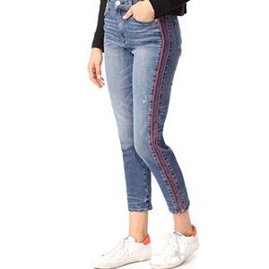 Hudson Zoeey High Rise Ankle Stripe Jeans